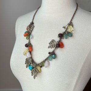 Autumn necklace adds charm to your look!